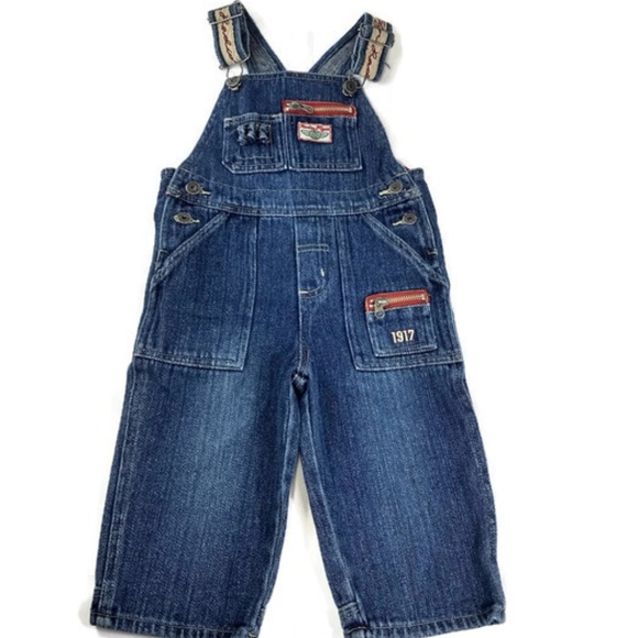 Radio Flyer Toddler 2T Overall Denim Jeans - Picture 1 of 4